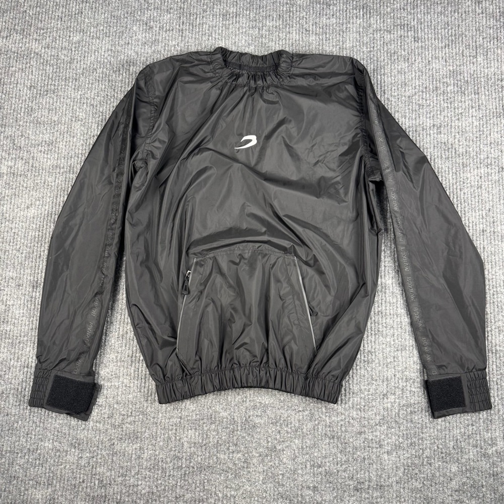 BOXRAW Hagler Sauna Suit Top Mens S Black Boxing Training Weight Loss Jacket